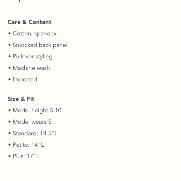 Anthropologie NWT bustier top with boning; smocked back, XS & M but runs large - Picture 9 of 16